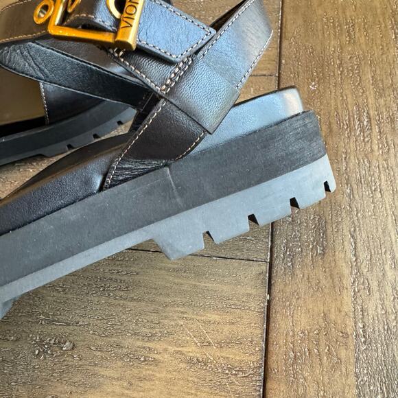 VIONIC Women's Size 9 Jamie Platform Sandal Comfort Casual Goth Goddess Lug - Picture 7 of 16